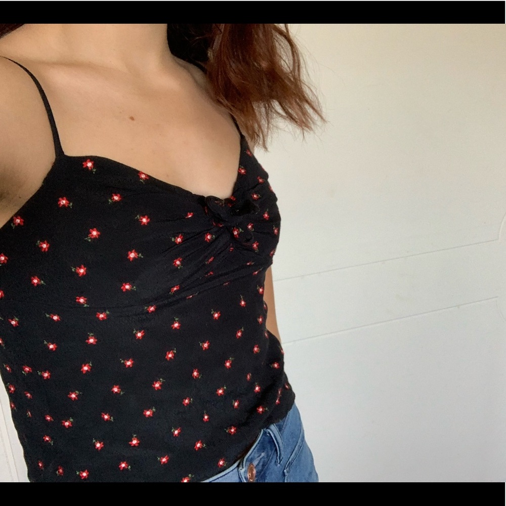 black w/ floral top